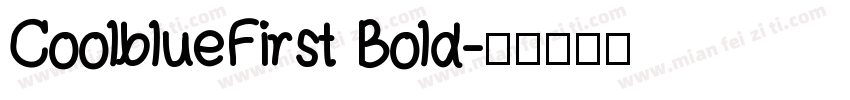 CoolblueFirst Bold字体转换